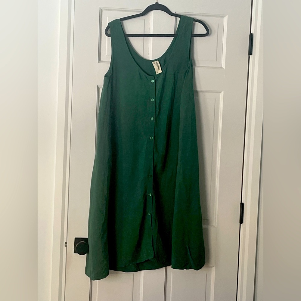 Eve Gravel Knee Length Button Down Dress